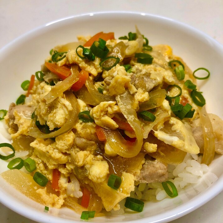 野菜多めの親子丼